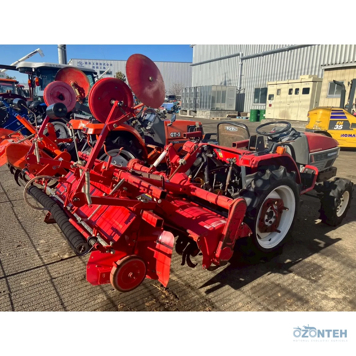 Freza cu bilonator si folie Yanmar